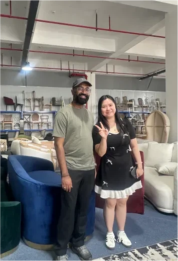 Professional furniture rental company visited the Maxwell's factory Professional furniture rental company visited the Maxwell's factory